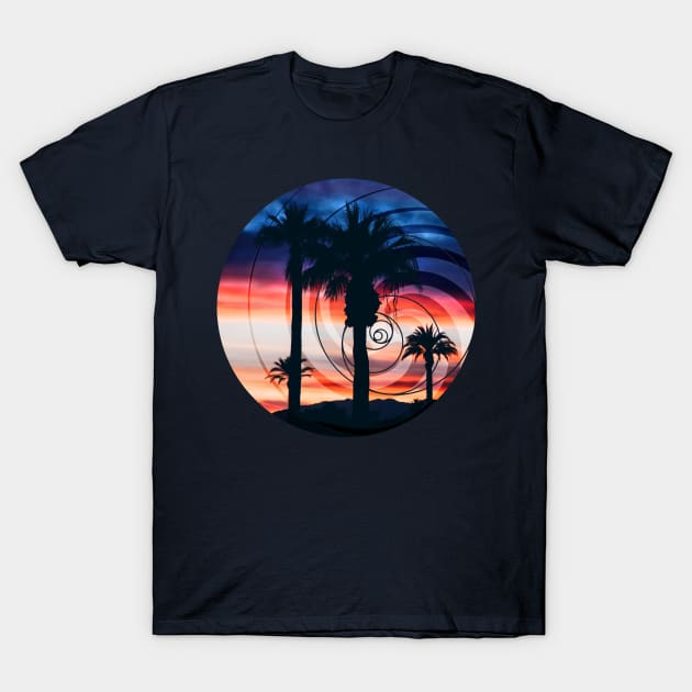 Palm Waves T-Shirt by Arcuedes